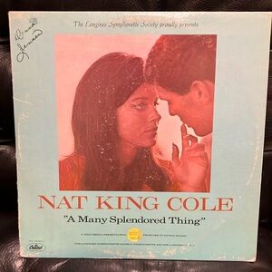 LP: Nat King Cole Vinyl Record A many Splendored thing “